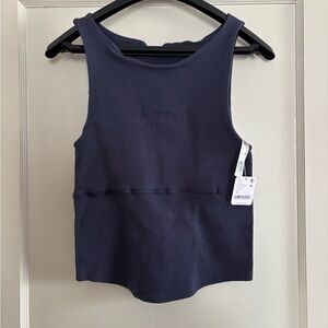 FP Movement by Free People Navy Unwind Long Line Tank